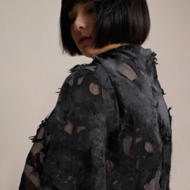 Strasbourg Jacquard black, per 25 cm