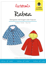 Farbenmix papier patroon Retrojas  Rabea 74/80 - 146/152