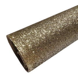 PU leer A4 lapje; glitter goud