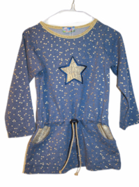 Dress golden star LAATSTE 98