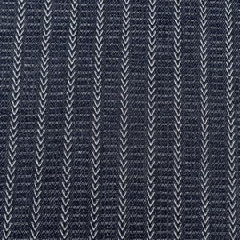 Dark blue denim met visgraat streepje (Stenzo), per 25 cm