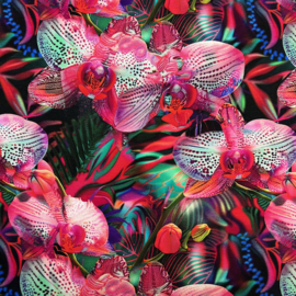 Tricot: Orchid jungle per 25 cm