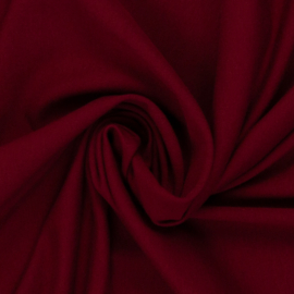 French Terry tricot: bordeauxrood (Swafing kleur  339), per 25 cm