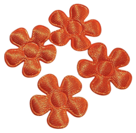 Bloemetje 20mm neon-oranje, per 4