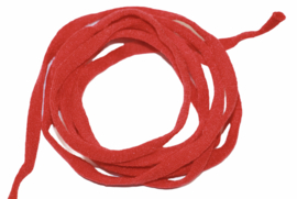 mondkapje elastiek rood plat 5mm, per meter