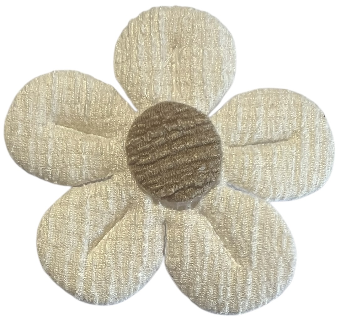 Bloem ribbel lichtbeige/beige 50 mm