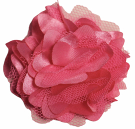 Tule bloem 5 cm roze