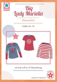 Farbenmix papier naaipatroon Big Lady Mariella, shirt met boothals maat 46-56