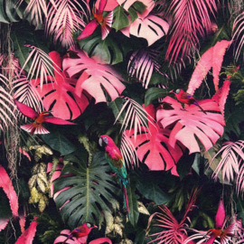 Digitale print tricot: TROPICAL, per 25 cm