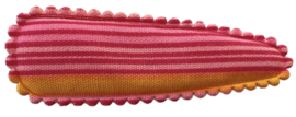 kniphoesje katoen roze/oranje gestreept 5 cm