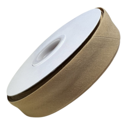 Biaisband 20mm katoen licht oker, per meter