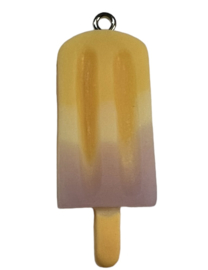 IJsje oranje/vanille/lila met haakje 42x15mm, per stuk