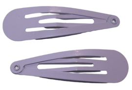Klik-klak haarspeldje lila 5 cm, per stuk