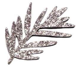 Blad glitter rosé gold 22x34 mm