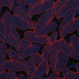 Viscose (geweven): Tropical forest by Thorsten Berger (Swafing), per 25 cm