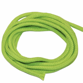 Koord katoen rond 3mm limegroen per meter