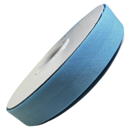 Biaisband 20mm katoen licht aqua, per meter