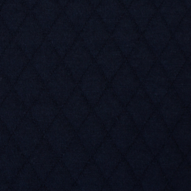 Gestepte tricot: Anni donkerblauw (Swafing), per 25 cm