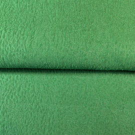 Groene niet rekbare stof met structuur (Editex) per 25 cm