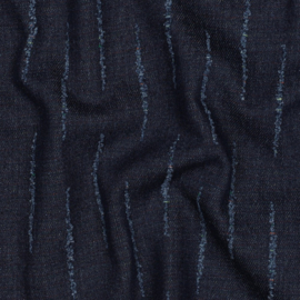 Denim jacquard stripes, per 25 cm
