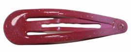 Klik klak haarspeldje fuchsia-roze 5cm, per stuk