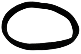 Elastisch haarbandje nylon zwart, soepel