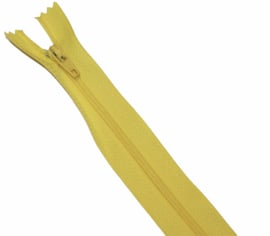 Nylon rits zonnig geel niet deelbaar 25 cm