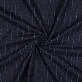 Denim jacquard stripes, per 25 cm