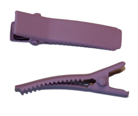 Alligator haarclip mat lavendel 35 mm