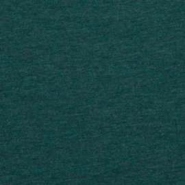 Brushed joggingstof: melange groen (Swafing kleur 1563), per 25 cm