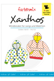 Farbenmix papier patroon Xanthos maat 86/92 - 146/152