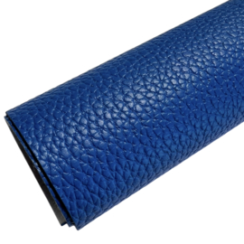 PU leer A4 lapje; leer-look grof royal blue