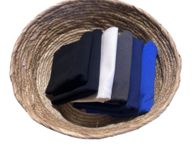 Boordstof pakket 202 cm -5 kleuren 96 cm breed