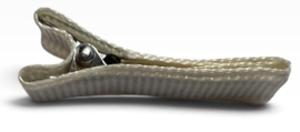 Alligator haarclipje 35x10 mm crème