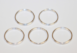 Dubbel rings 12 mm /open jump rings per 5 stuks