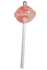 Lollie roze 50x15mm, per stuk