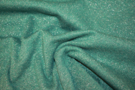 Boordstof glitter. groen/zilver Glamour. Rondgebreid 47 cm. Per 25 cm