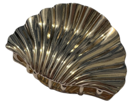 Haarklem schelp groot 60x40 mm goud