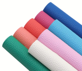 8x PU leer A5 lapjes; diverse kleuren