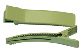 Alligator haarclip mat lichtgroen 50 mm