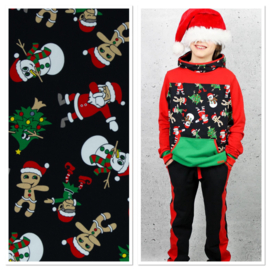 Sweat tricot: Holly- do the DAB (Swafing), per 25 cm
