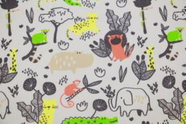 Katoen: wild animals beige , 145x150 cm coupon