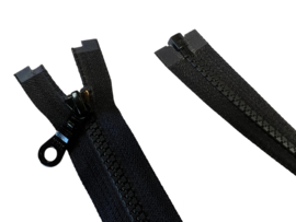YKK deelbare nylon bloktand rits zwart 6 mm, 45 cm
