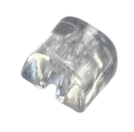 7 mm doorzichtige bevestiging  haarelastiekje met opening 1 mm