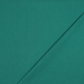 Katoen poplin: effen PETROL, per 25 cm
