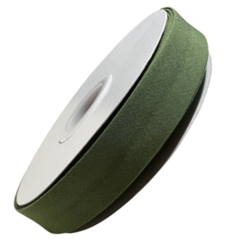 Biaisband 20mm katoen olijfgroen, per meter
