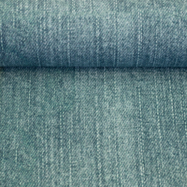 French Terry tricot: Denim smaragd (Swafing), per 25 cm