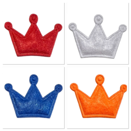 Setje kroontjes: rood-wit-blauw-oranje