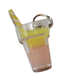 Summer drinks geel/perzik met haakje 19x13 mm
