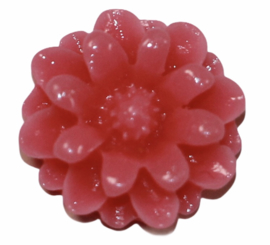 Flatback bloemetje roze 12mm